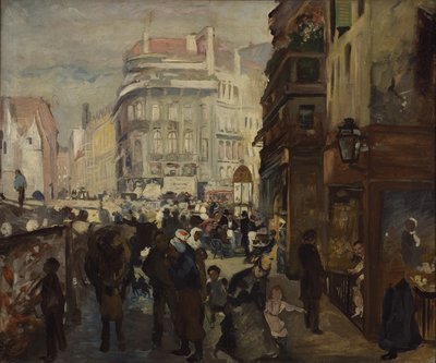 Ein Arbeitstag in Paris von Adolph Menzel